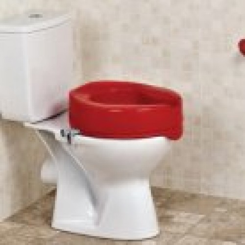 Toiletverhoger rood